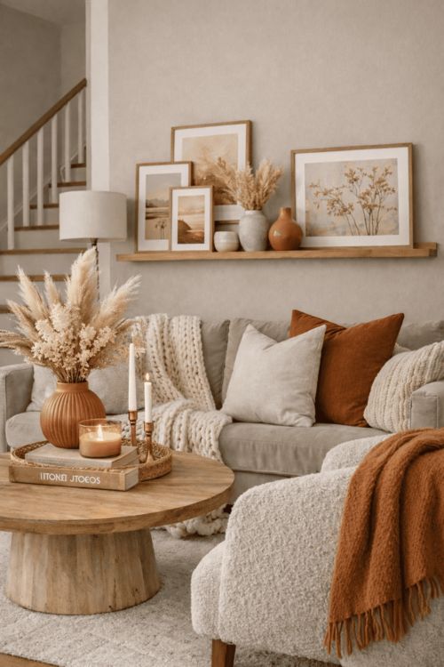 Add Terracotta Accent Pillows