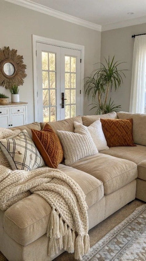 Add a Cozy Brown Throw Blanket